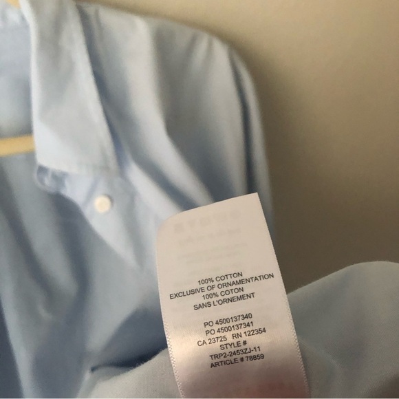 Aritzia Sunday Best Oversized Button Down Shirt Light Blue Small - Picture 6 of 8